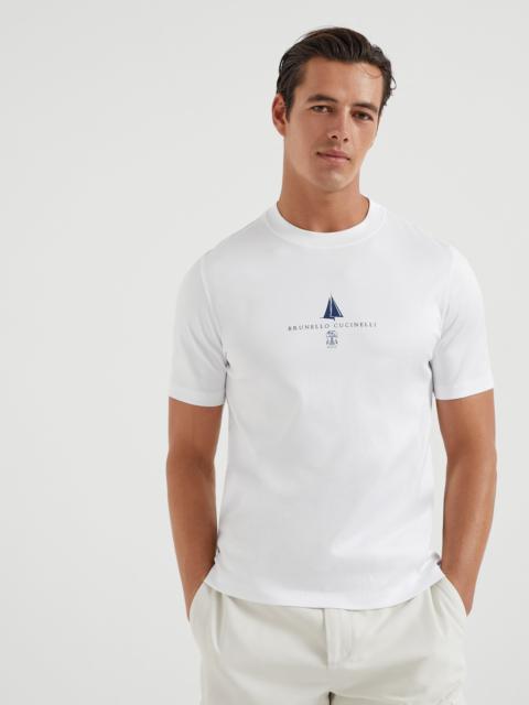 Cotton jersey T-shirt with print