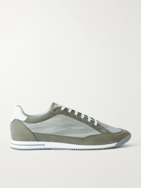 Brunello Cucinelli Suede-Trimmed Canvas Sneakers