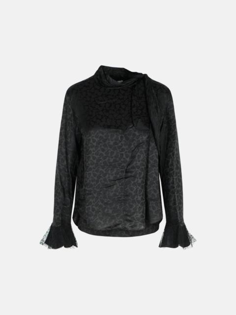 Isabel Marant 'RAPHAELLA BLOUSE IN SILK AND BLACK VISCOSE