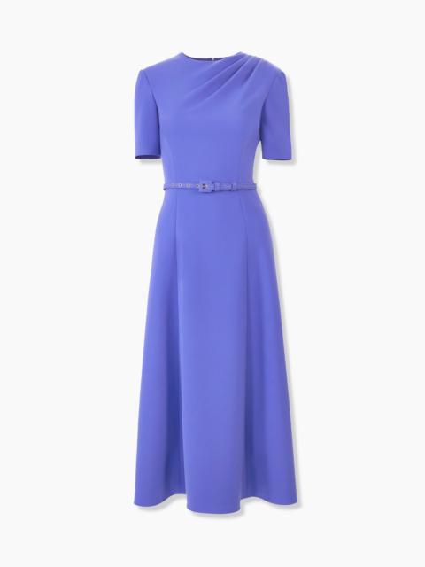 CAROLINA HERRERA Draped Midi Dress with Belt