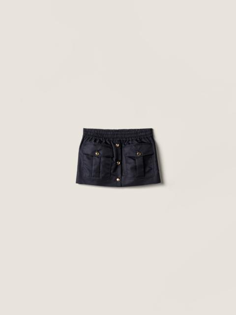 Miu Miu Technical gazar miniskirt