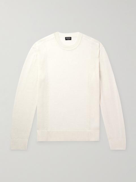 ZEGNA Linen and Silk-Blend Sweater