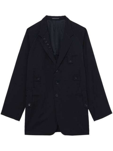 Yohji Yamamoto single-breasted wool coat