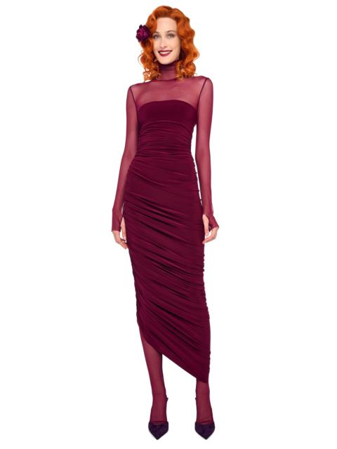NORMA KAMALI LS TURTLENECK STRAPLESS DIANA GOWN W/ CATSUIT