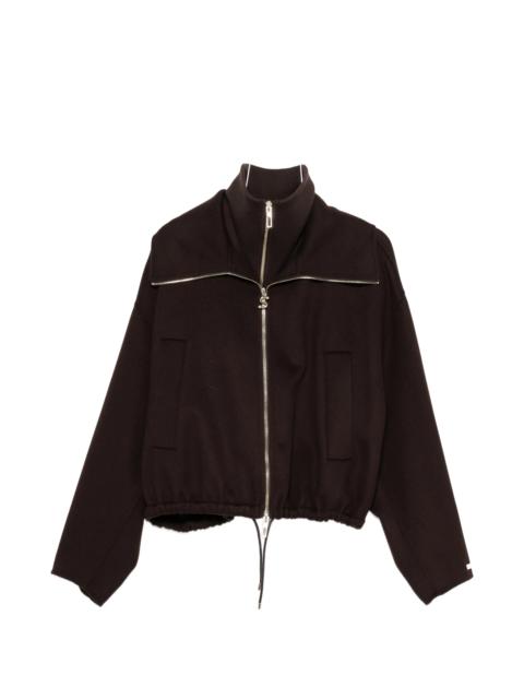 Sportmax Sportmax Layered-collar Elasticated-hem Jacket