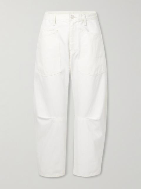 NILI LOTAN Shon Cotton-blend Twill Tapered Pants