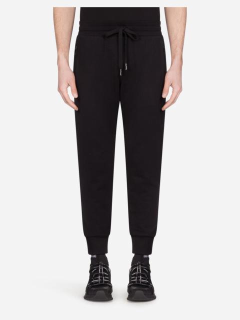 Dolce & Gabbana Jersey jogging pants with patch