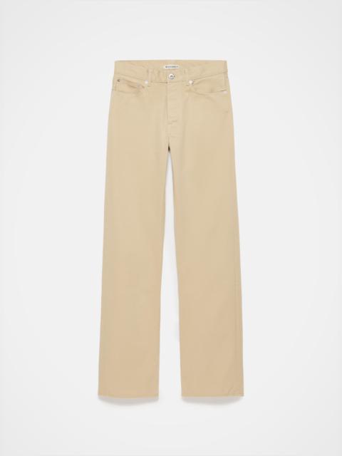 JW Anderson WOMENS STRAIGHT LEG DENIM JEANS IN BEIGE