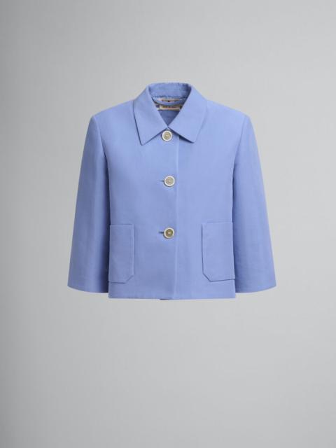 Marni INDIGO COTTON JACKET WITH MARNI SYMBOL