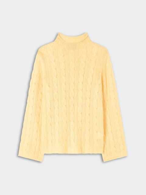 GUEST IN RESIDENCE Cable Mock Neck Top