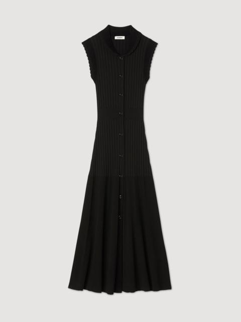 Sandro RIBBED MAXI DRESS
