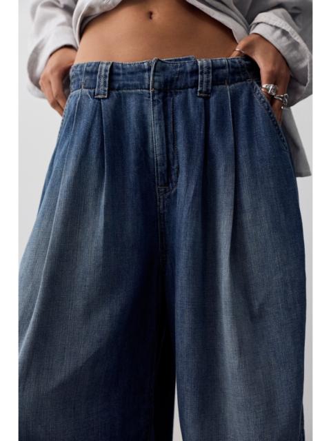 FREE PEOPLE We The Free Vienna Linen Trouser Jeans