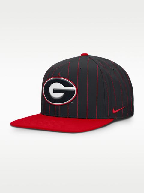 Nike Georgia Primetime Pin Stripe 2-Tone Men's Nike Dri-FIT College Adjustable Hat