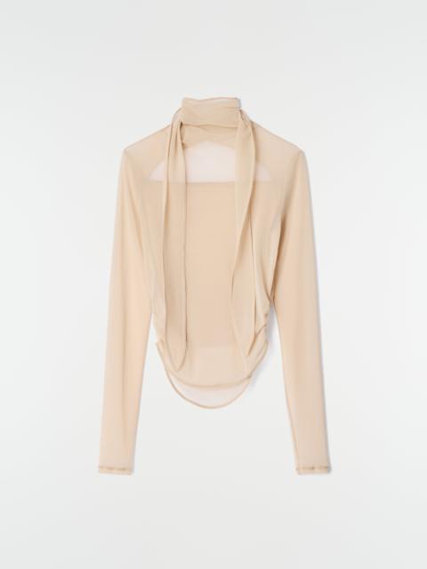 Lemaire BALLERINA SCARF TOP IN MESH JERSEY