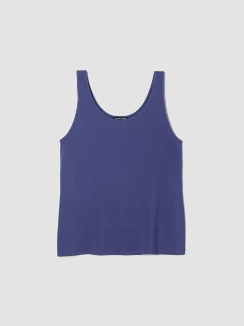 EILEEN FISHER Stretch Silk Jersey Scoop Neck Tank
