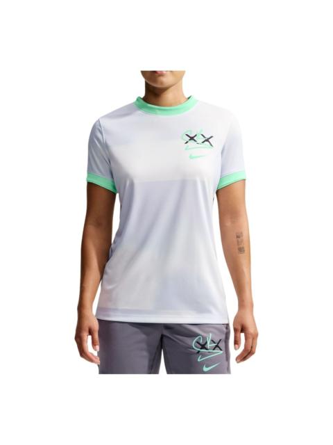 Nike (WMNS) Nike x Sam Kerr Dri-FIT Pre-Match Top 'Summit White Green Glow' IO9357-100
