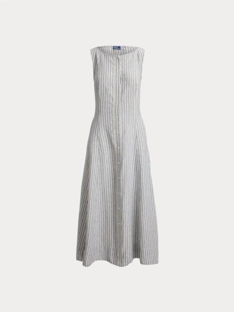Polo Ralph Lauren Striped Paneled Linen Dress