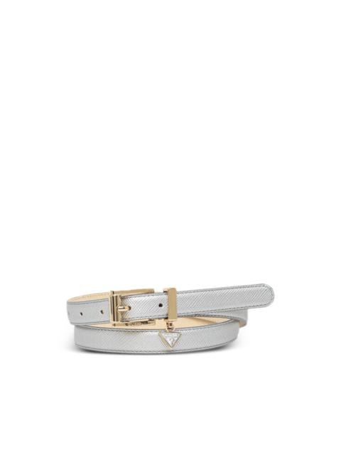GUESS USA logo-charm buckled belt