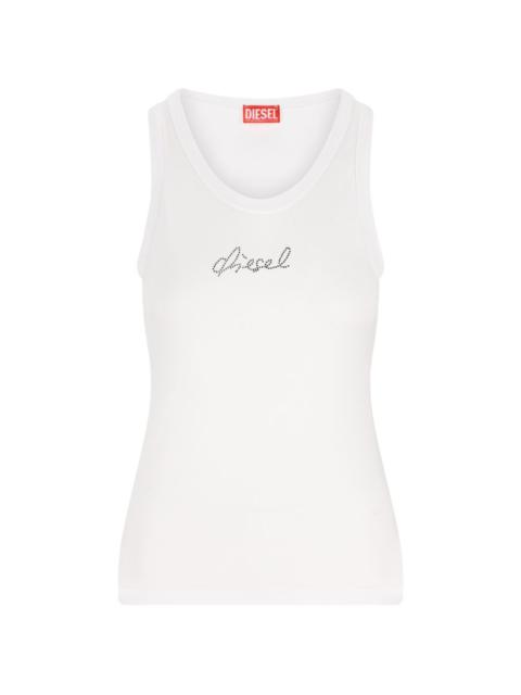 Diesel crystal-embellishment tank top