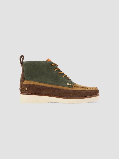 Polo Ralph Lauren Men's Ranger Suede Work Boots - Olive Multi
