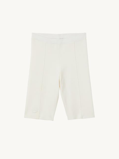 Sandro Embroidered knit cycling shorts