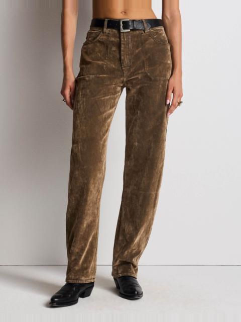 RE/DONE Rewind Jean - Beige Black Flock