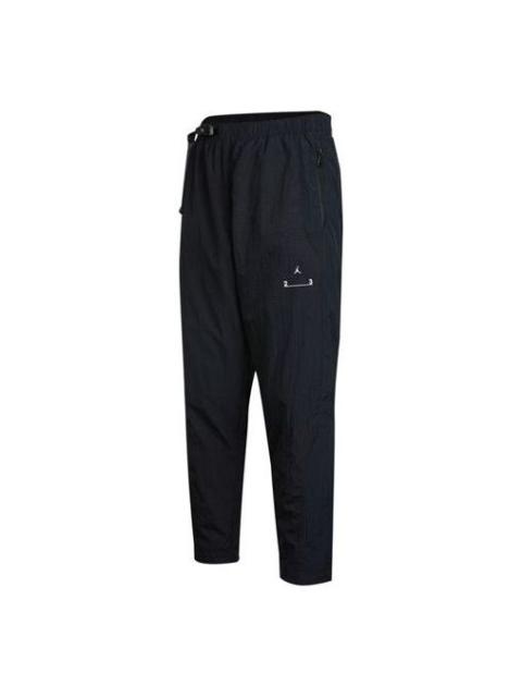 Nike Men's Nike J 23E Woven Pant Solid Color Casual Knit Sports Pants/Trousers/Joggers Autumn Black DQ806