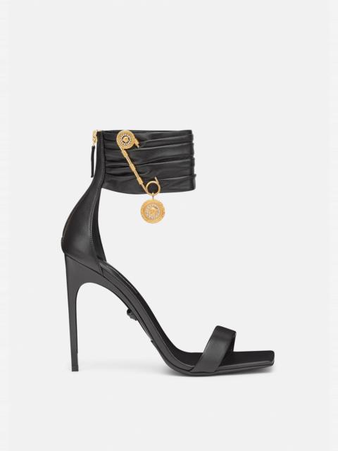 Safety Pin Nappa Leather Sandals