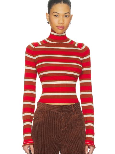 FREE PEOPLE x REVOLVE Breeze Striped Turtleneck Sweater