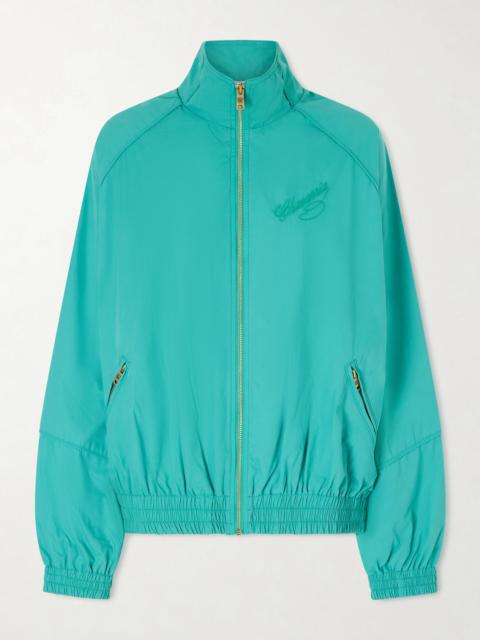 WILLY CHAVARRIA Ruff Rider Embroidered Cotton Zip-up Track Jacket