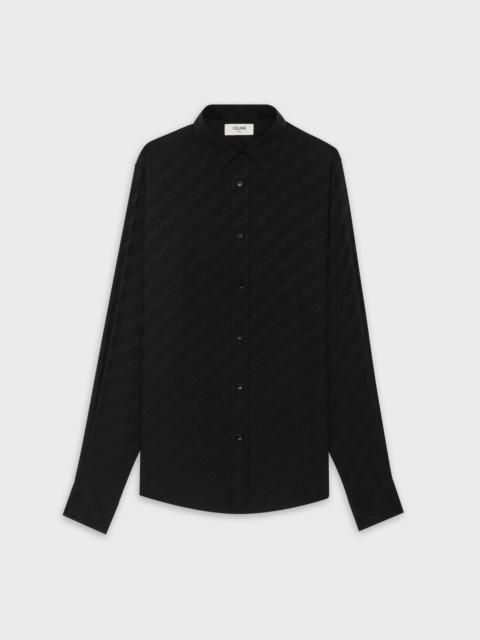 CELINE CLASSIC SHIRT IN JACQUARD SILK