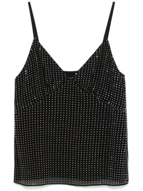 MICHAEL KORS rhinestone-embellished georgette top