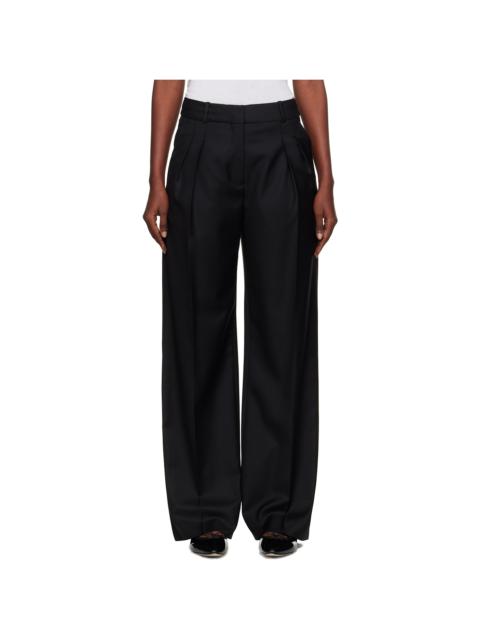 Loulou de Saison Black Sbiru LDS Straight Leg Trousers