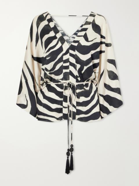 ANDRES OTALORA Desierto Vivo Printed Georgette Blouse