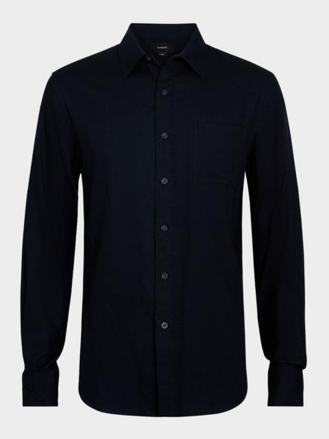 Vince Men's Cotton and Wool Twill Sport Shirt