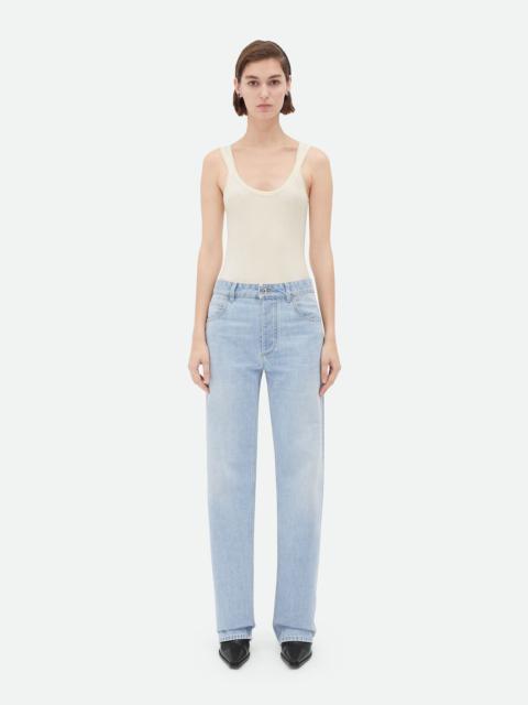 Bottega Veneta Light-Bleached Boyfriend Denim