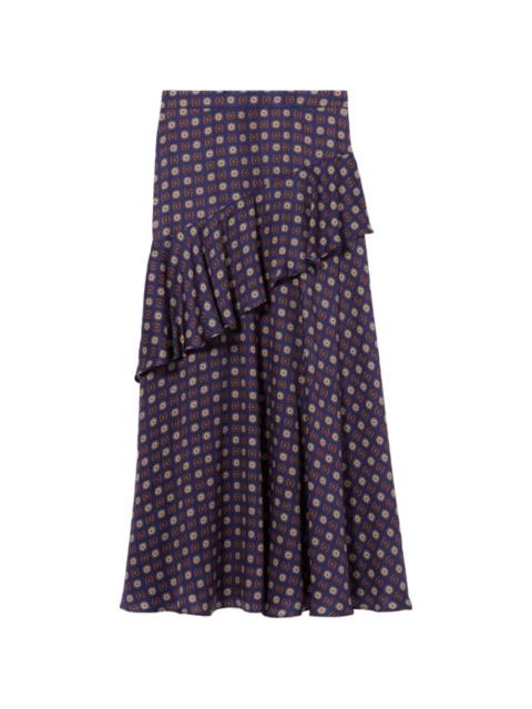 Claudie Pierlot Flowy printed skirt