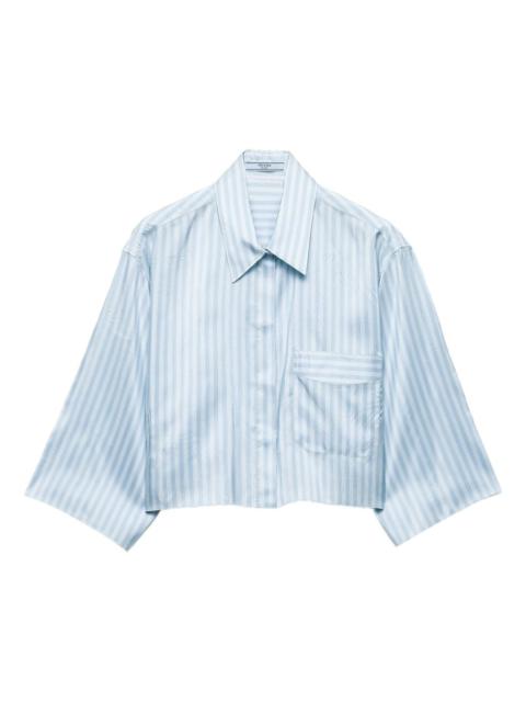 striped patch-pocket shirt