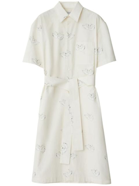 Burberry Swan-print cotton dress