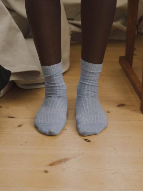 BASERANGE Rib Overankle Socks
                  - Organic Cotton Rib