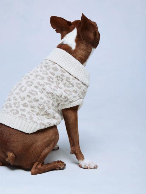 Splendid Leopard Fuzzy Pet Sweater