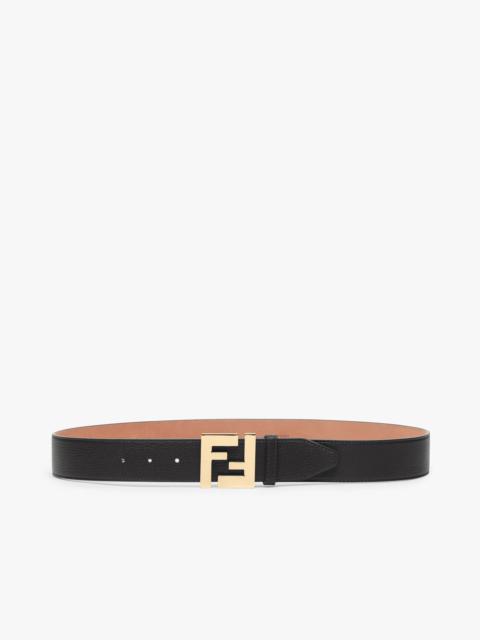 FENDI Black Cuoio Romano leather belt