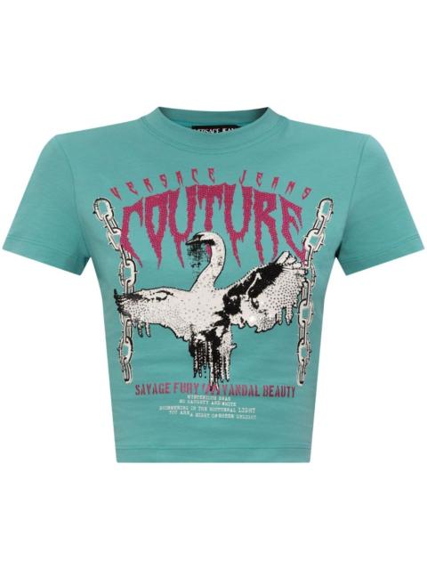 VERSACE JEANS COUTURE Swan Chain T-shirt