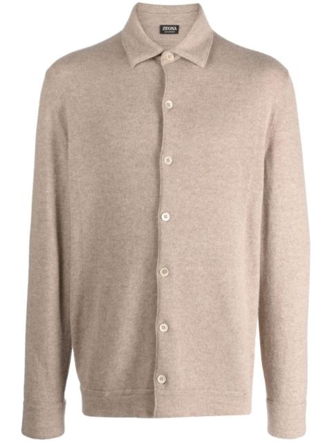 ZEGNA classic-collar cashmere cardigan