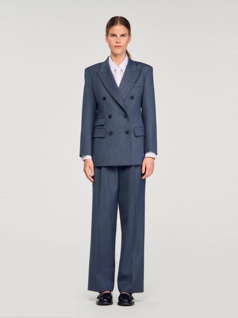 Sandro STRIPED TAILORED JACKET