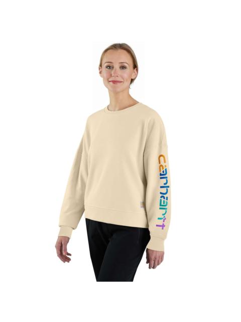 Carhartt Women's TENCEL™ Fiber Series Loose Fit Sleeve Graphic Sweatshirt