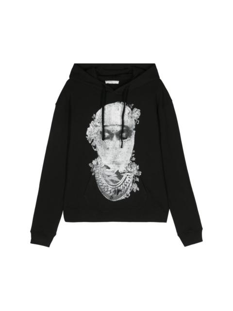 Mask Roses cotton hoodie