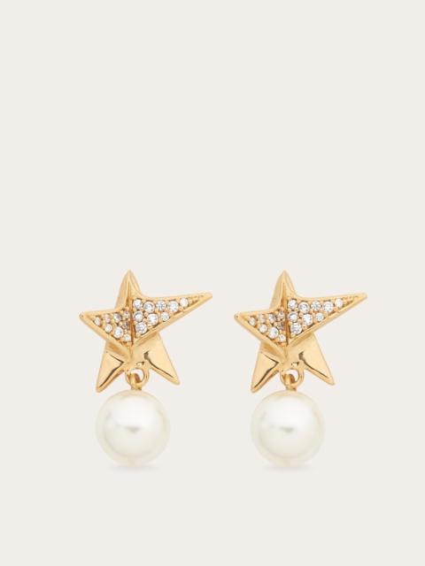 FERRAGAMO STAR EARRINGS WITH CRYSTALS