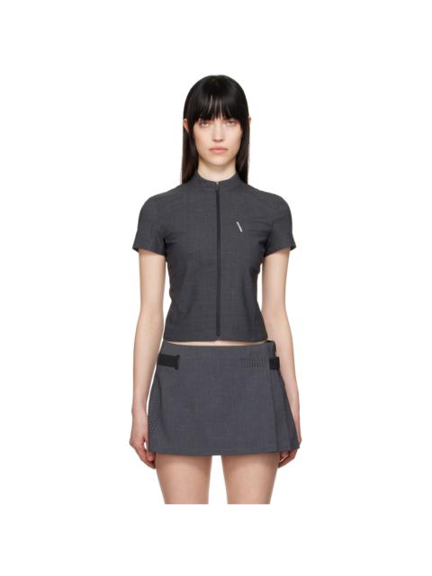 HYEIN SEO Gray Zip Pin Shirt