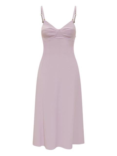 ELISABETTA FRANCHI lace-up midi dress